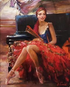Dancer in Red - Ivory  Gallery, St Petersburg, Russia