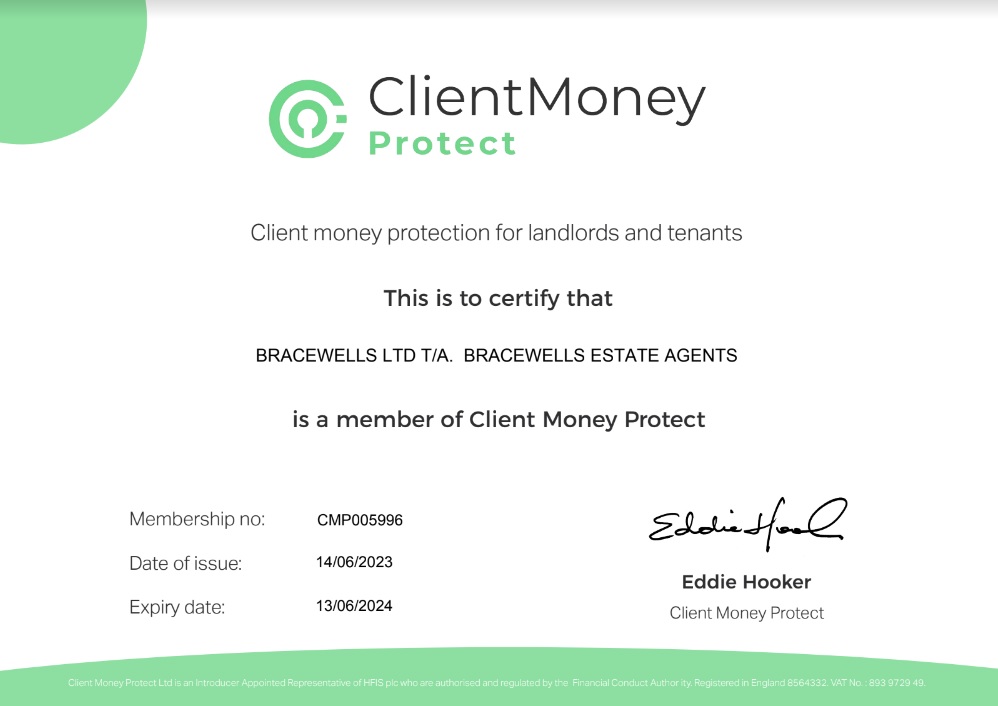Client money protection certificate